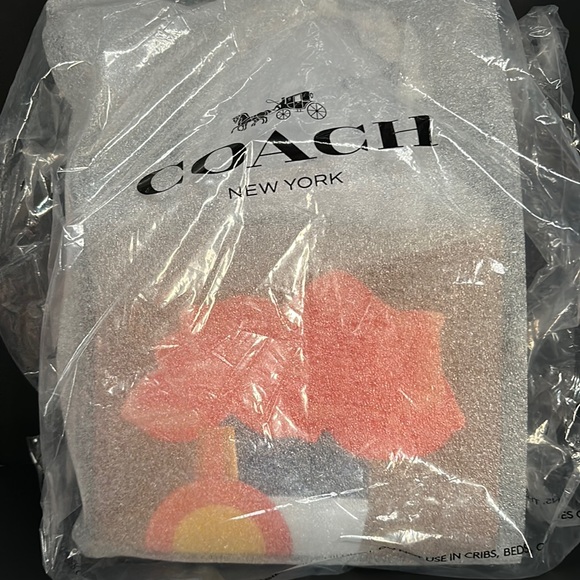 Coach X Tom Wesselmann Cashin Carry Tote 22 Leather Flower Floral ca128 Bag NWT - Picture 2 of 9